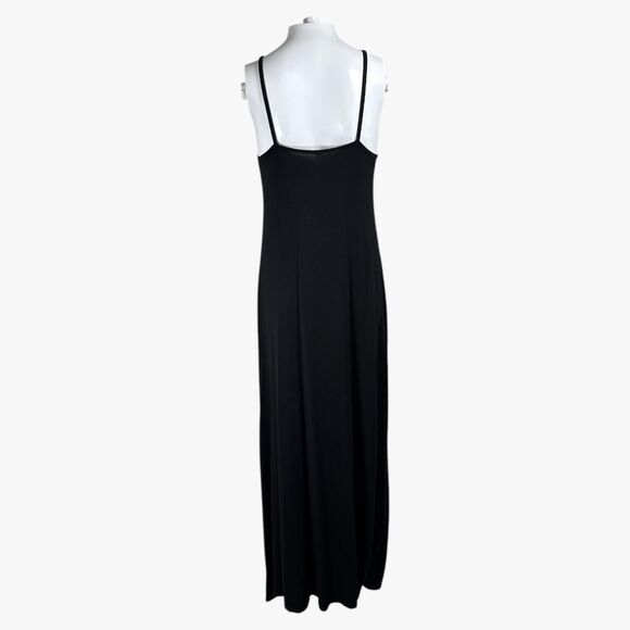 Loveappella Women's Soft Sleeveless Maxi Dress in Black Sz S Rayon Spandex Glam - Picture 3 of 6
